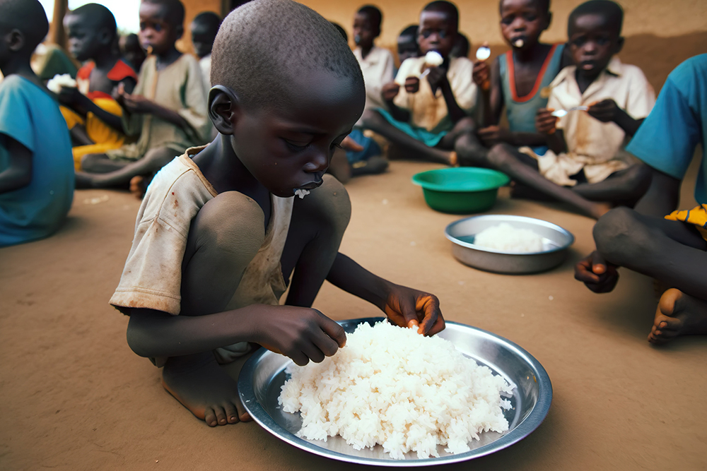 Hungry child in Africa